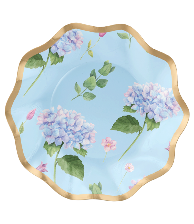 Appetizer/Dessert Bowl Hydrangea Foil