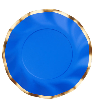 Wavy Salad Plate Everyday Blue