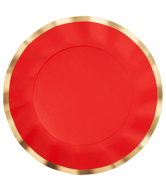 Wavy Dinner Plate Everyday Scarlet