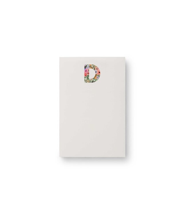 Garden Party Monogram Notepad
