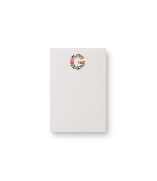 Garden Party Monogram Notepad