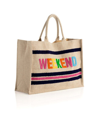 "Weekend" Beach Bag - Natural