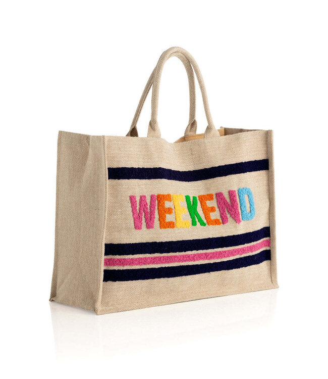 "Weekend" Beach Bag - Natural