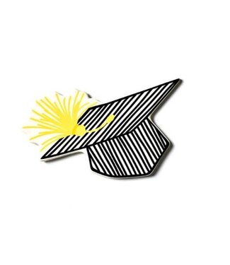 HAPPY EVERYTHING Striped Graduation Cap Mini Attachment