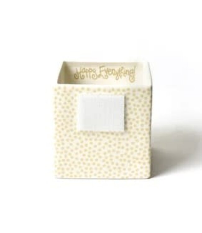 HAPPY EVERYTHING Neutral Small Dot Small Mini Nesting Cube