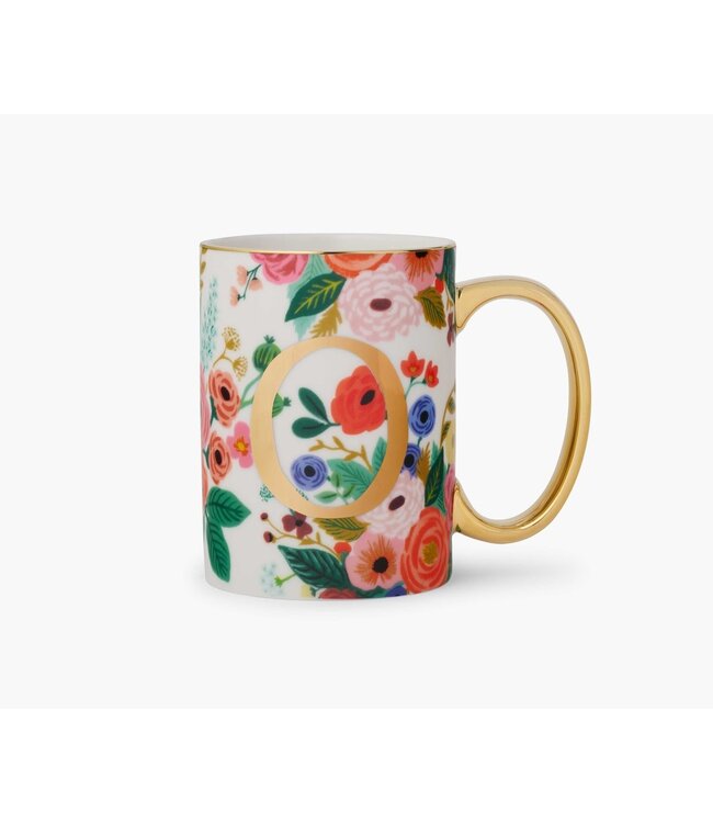 Garden Party Porcelain Monogram Mug