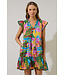 Novi Tropical Yodi Shift Mini Dress