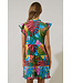 Novi Tropical Yodi Shift Mini Dress