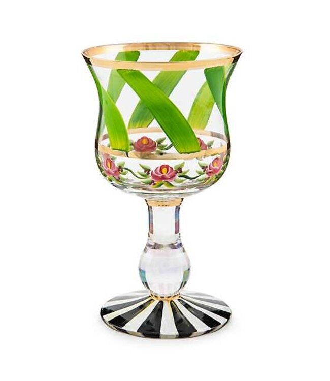 MACKENZIE CHILDS Maypole Wine Glass
