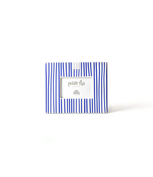 HAPPY EVERYTHING Indigo Skinny Stripe Mini Rectangle Frame