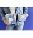 HAPPY EVERYTHING Indigo Skinny Stripe Medium Mini Nesting Cube