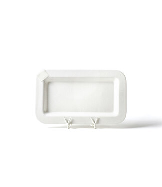 HAPPY EVERYTHING White Small Dot Mini Entertaining Rectangle Platter