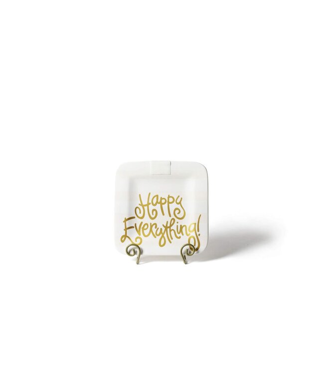 HAPPY EVERYTHING White Stripe Happy Everything 9.25 Mini Platter