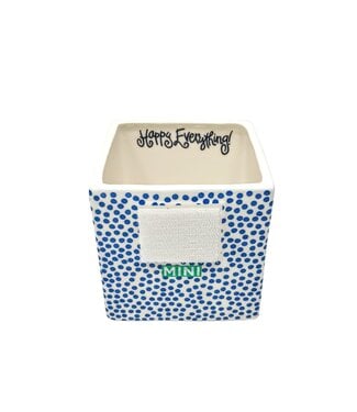 HAPPY EVERYTHING Indigo Small Dot Small Mini Nesting Cube