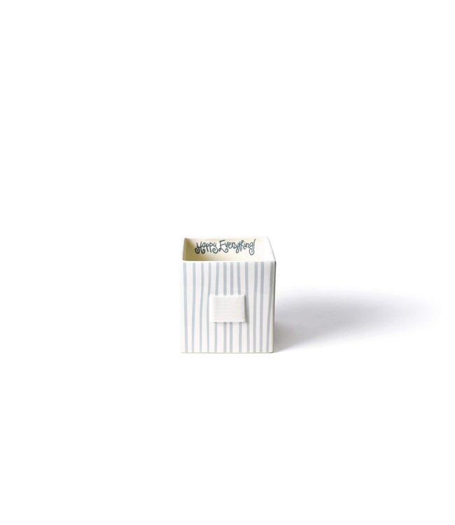 HAPPY EVERYTHING Stone Stripe Mini Nesting Cube Medium