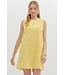 Eliana 3D Floral Appliqué Sleeveless Pullover Mini Dress