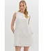 Eliana 3D Floral Appliqué Sleeveless Pullover Mini Dress