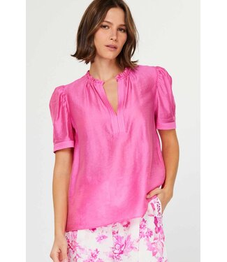 Savannah Half Sleeve Ruffled Detail Blouse
