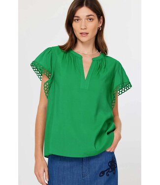 Gabriella Embroidery Detail Sleeve Blouse