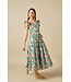Rylee Back Bow Floral Midi Dress