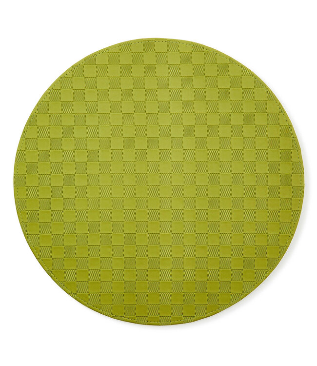 MACKENZIE CHILDS Check Faux Leather Placemat