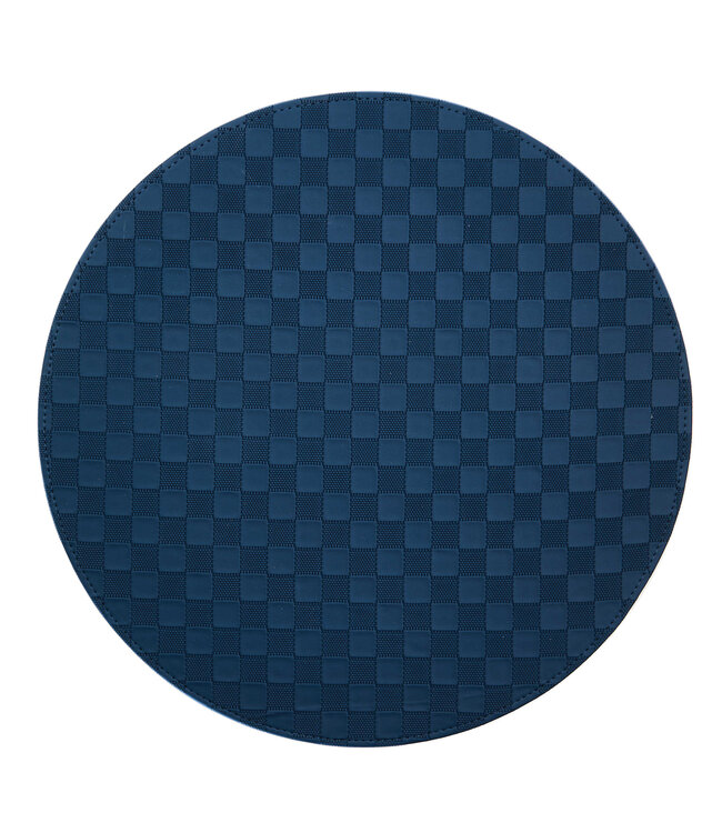 MACKENZIE CHILDS Check Faux Leather Placemat