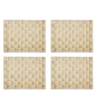 MACKENZIE CHILDS Sinamay Placemats,  Set of 4