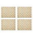 MACKENZIE CHILDS Sinamay Placemats,  Set of 4