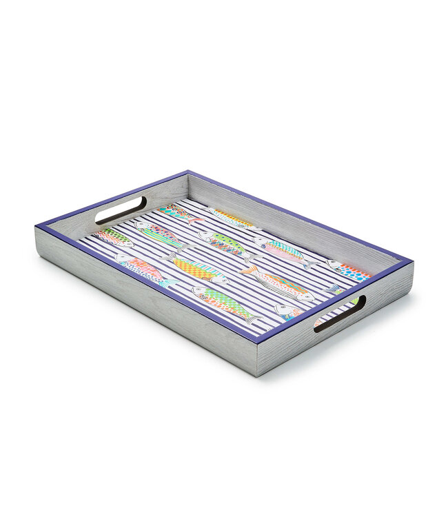 MACKENZIE CHILDS Go Fish Tray