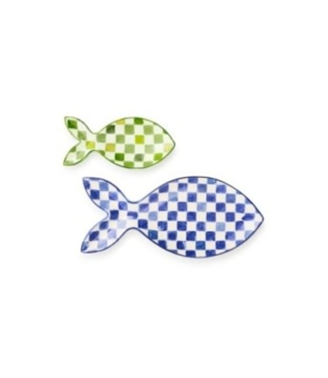 MACKENZIE CHILDS Go Fish Serving Platter