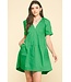 Venus V-Neck Tiered Mini Dress