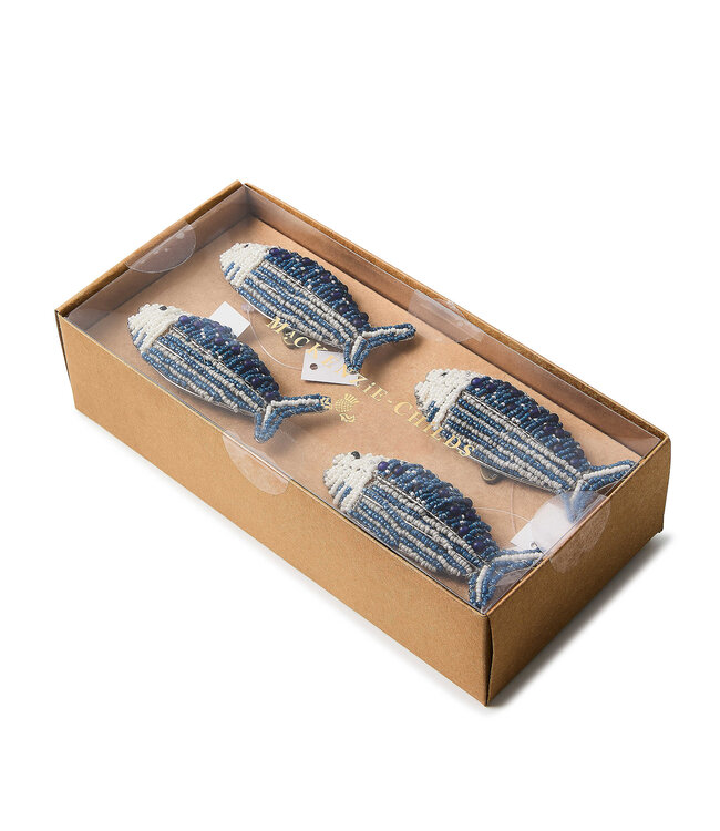 MACKENZIE CHILDS Go Fish Napkin Rings - Sold as Set