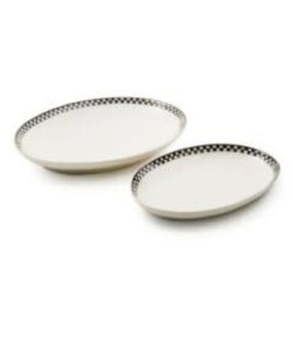 MACKENZIE CHILDS Courtly Check Everyday Oval Platters