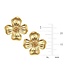 SUSAN SHAW Dogwood Flower Stud Earrings