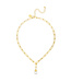 SUSAN SHAW Pearl Paperclip Necklace