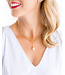 SUSAN SHAW Pearl Paperclip Necklace