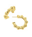 SUSAN SHAW Small Gold Bamboo Hoop Earrings