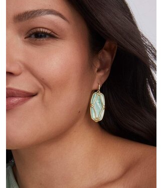 KENDRA SCOTT Elle Lattice Frame Drop Earrings