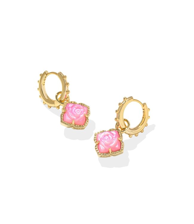 KENDRA SCOTT Mallory Rose Huggie Earrings
