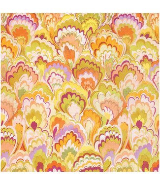 Marbled Ceramica Raspberry & Chartreuse Gift Wrap