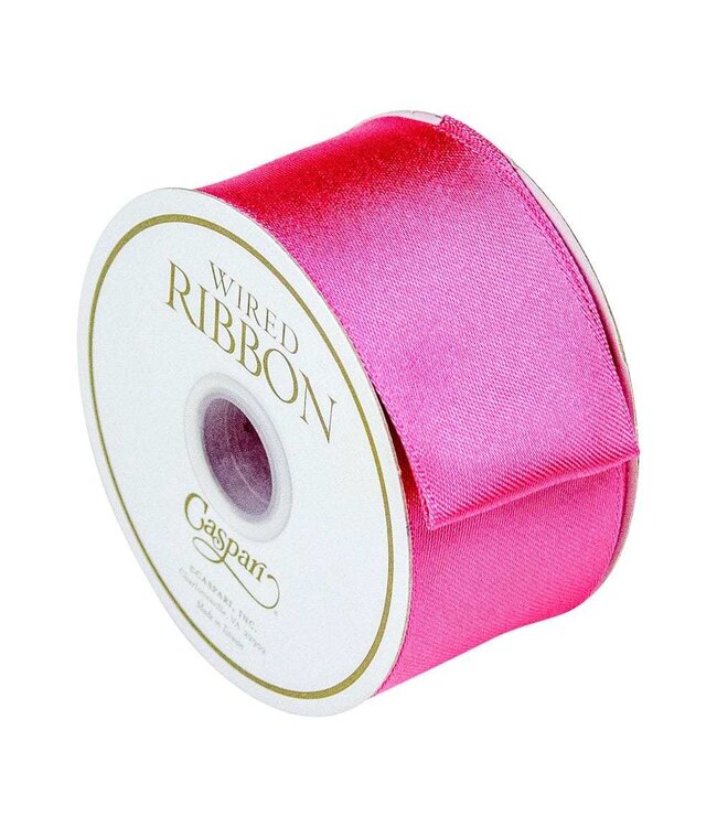 Solid Satin Bright Fuchsia Ribbon