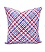 Patriotic Plaid Pillow with Holigraphic Foil Accents