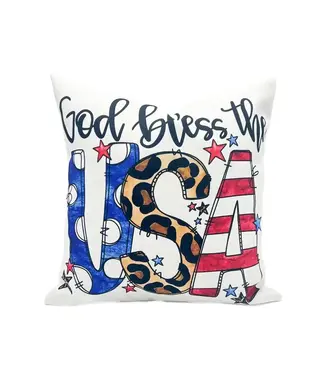 God Bless the USA Pillow