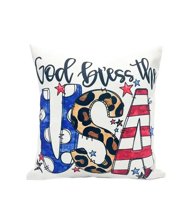 God Bless the USA Pillow