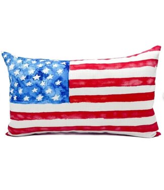 Watercolor Flag Pillow