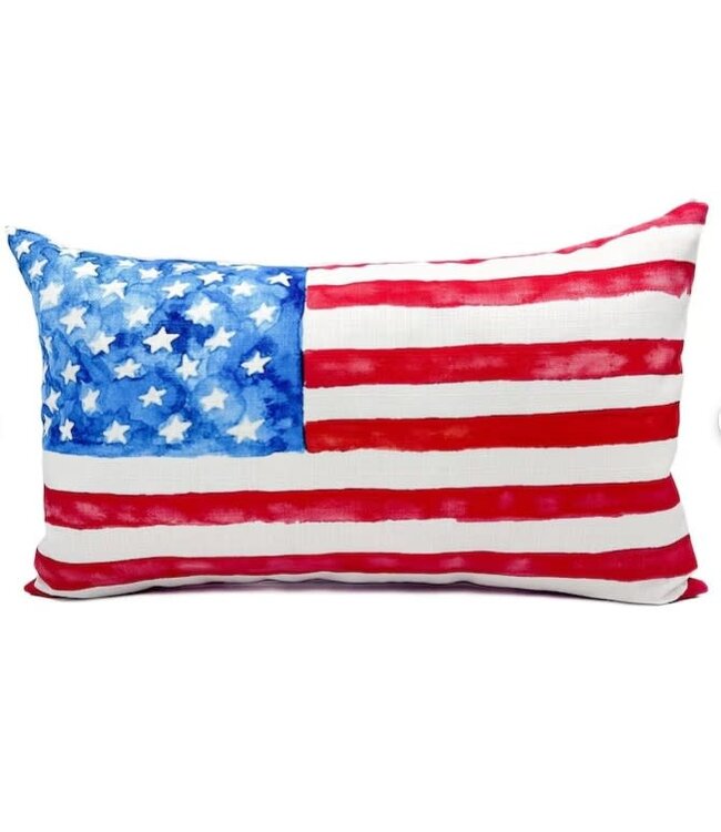 Watercolor Flag Pillow