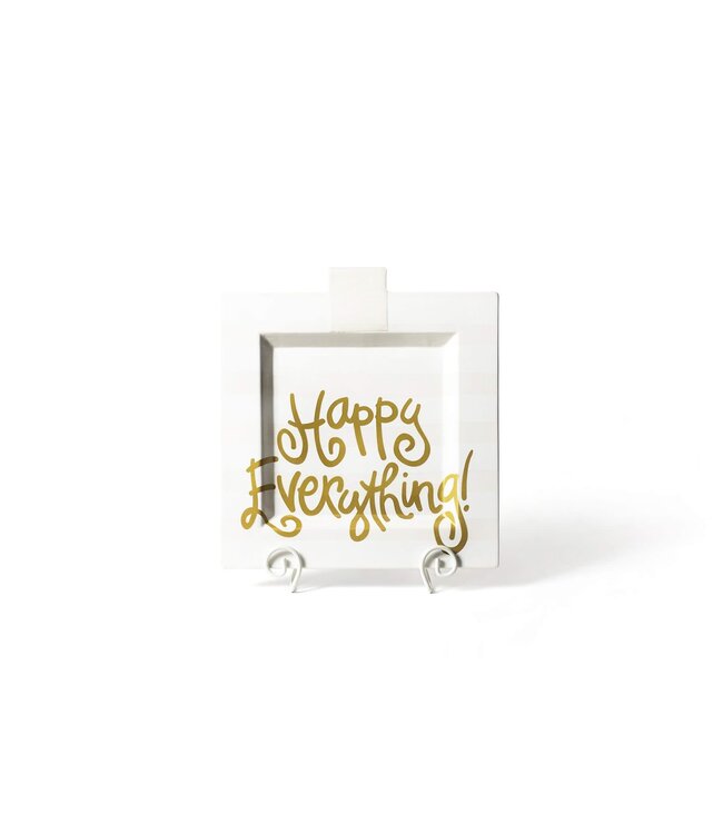 HAPPY EVERYTHING White Stripe Happy Everything Big Square Platter