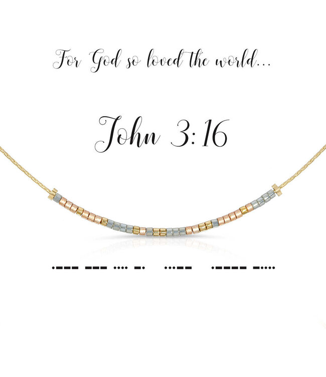 DOT & DASH John 3:16 Necklace