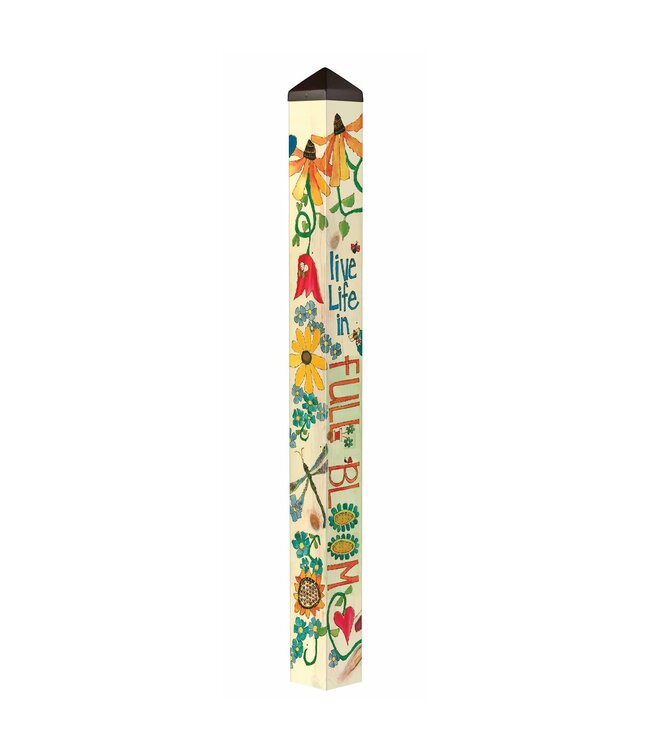 Life in Full Bloom 60" Art Pole