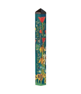 Earth Laughs in Flowers 40" Art Pole